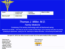 Tablet Screenshot of drthomasmiller.com